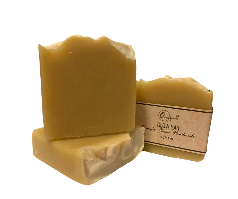 Glow Bar Soap – Turmeric, Carrot & Orange | Handmade Natural Soap with Ginger | 4 oz