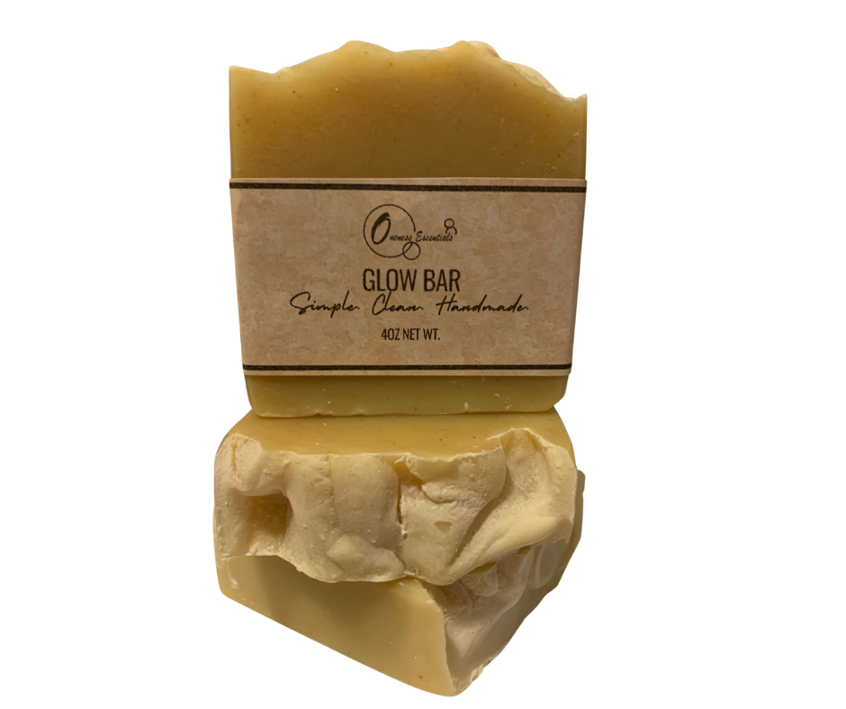 Glow Bar Soap – Turmeric, Carrot & Orange | Handmade Natural Soap with Ginger | 4 oz