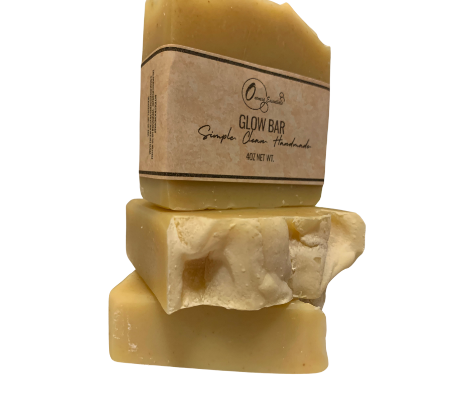 Glow Bar Soap – Turmeric, Carrot & Orange | Handmade Natural Soap with Ginger | 4 oz