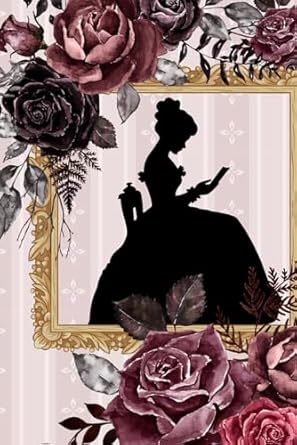 Victorian Silhouette Notebook – 6x9 Lined Journal | Romantic Blank Writing Journal | 100 Pages