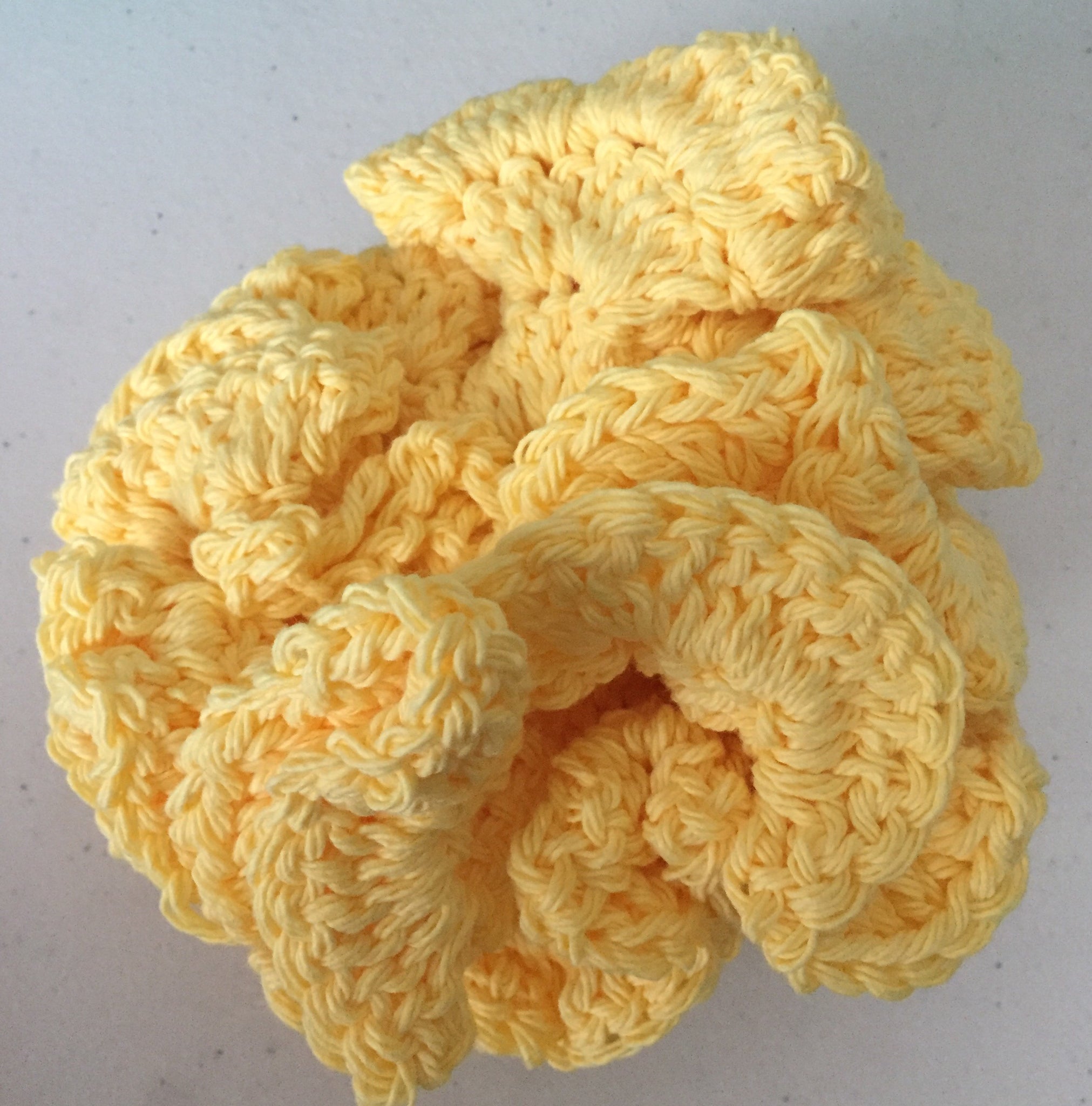 Handmade Cotton Crochet Bath Pouf – Reusable, Eco-Friendly Shower Sponge | Machine Washable | 6–10 Inches