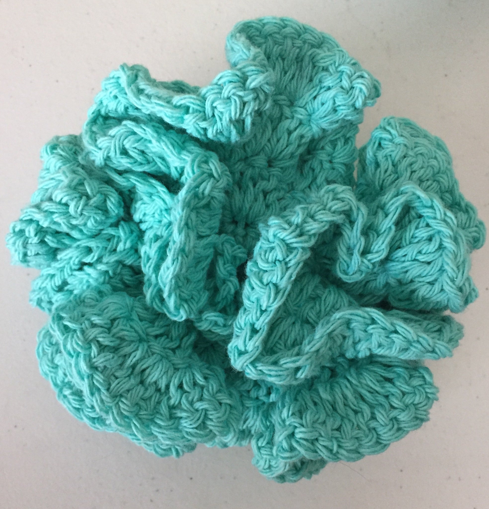 Handmade Cotton Crochet Bath Pouf – Reusable, Eco-Friendly Shower Sponge | Machine Washable | 6–10 Inches