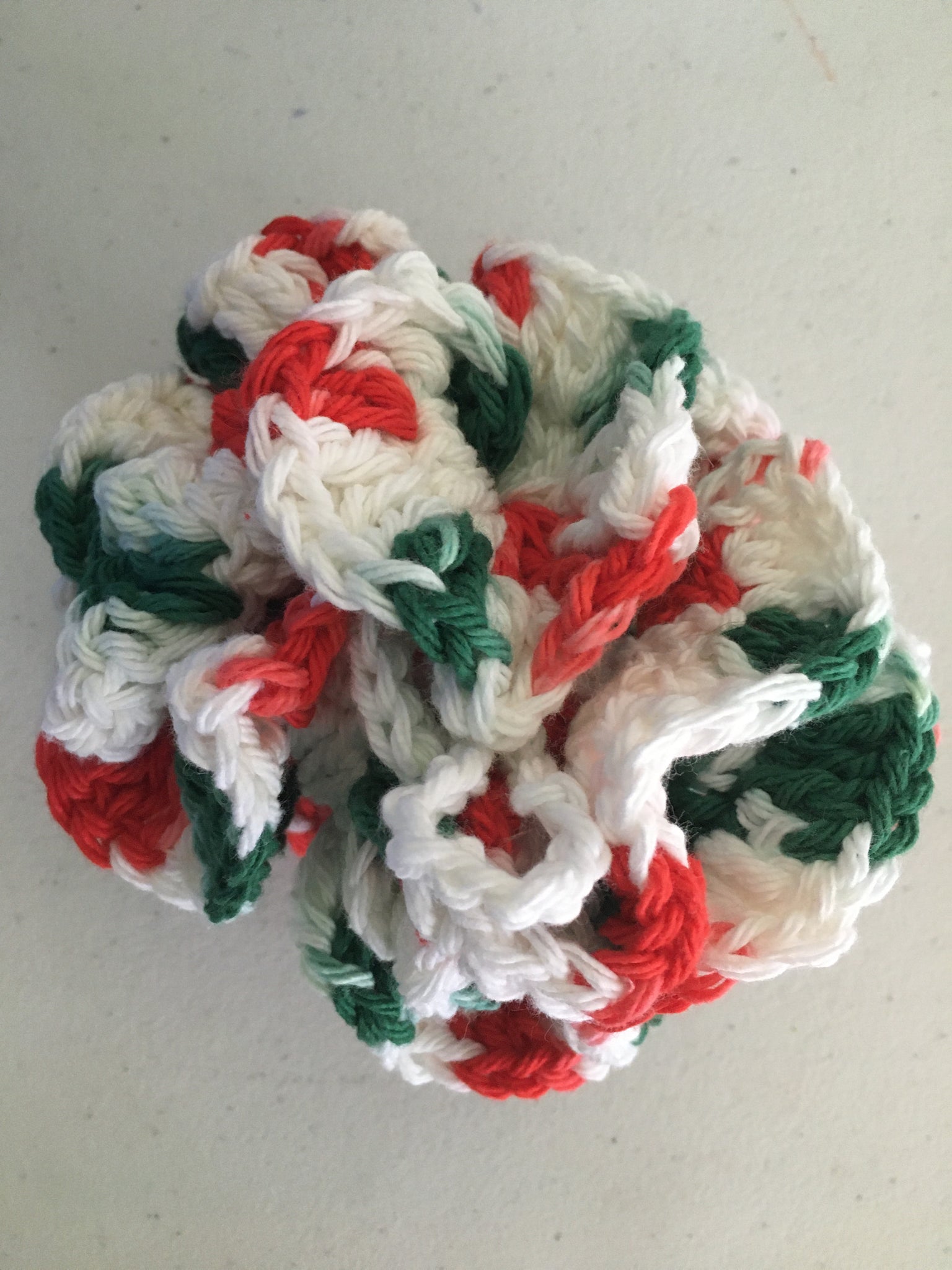 Handmade Cotton Crochet Bath Pouf – Reusable, Eco-Friendly Shower Sponge | Machine Washable | 6–10 Inches