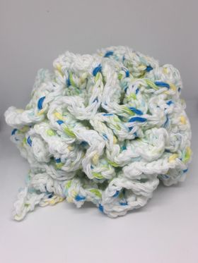 Handmade Cotton Crochet Bath Pouf – Reusable, Eco-Friendly Shower Sponge | Machine Washable | 6–10 Inches