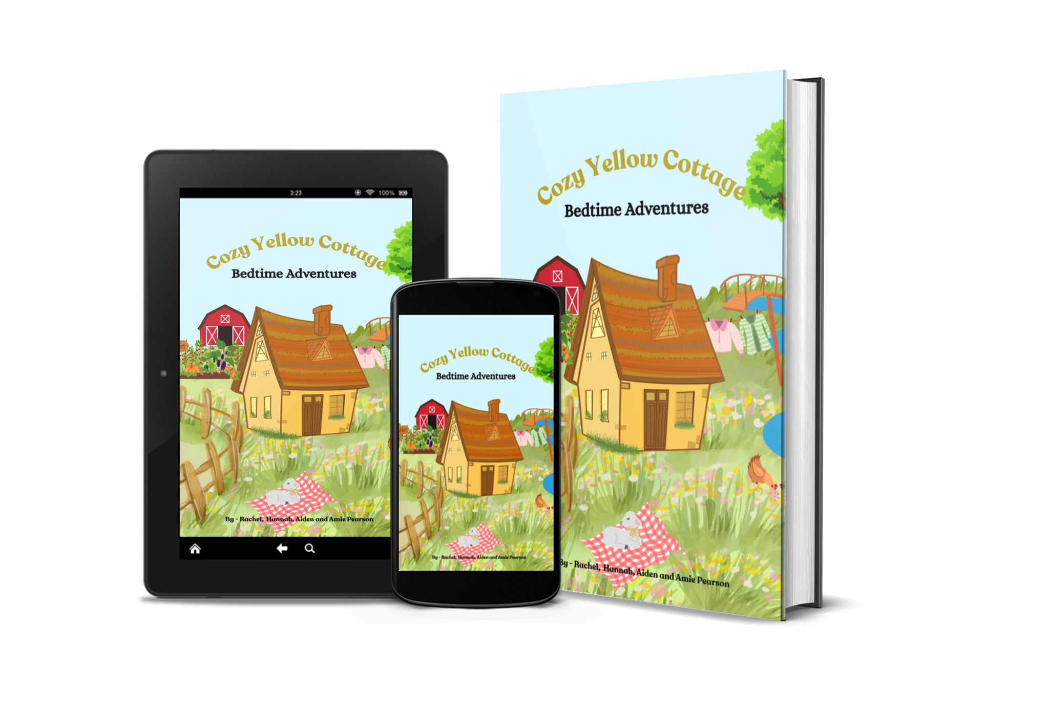Cozy Yellow Cottage Bedtime Adventures - 30 Faith-based Bedtime Devotionals.