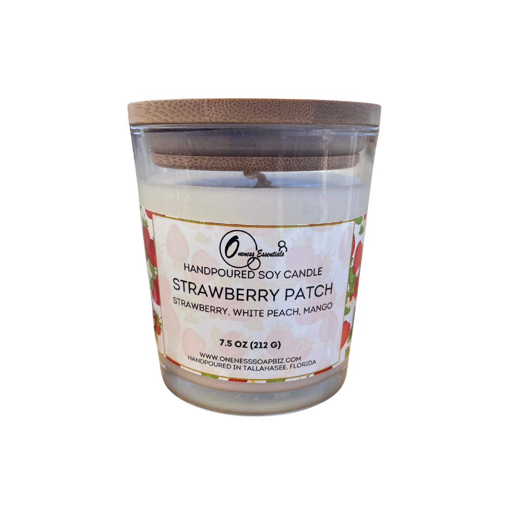 Hand-Poured 7.5 oz Soy Candles in Glass Jar with Bamboo Lid or 4 oz. Tin Candle – Clean-Burning Aromatherapy