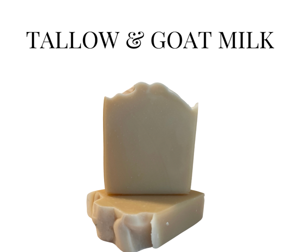 Tallow, Goat Milk & Honey Unscented Handmade Soap