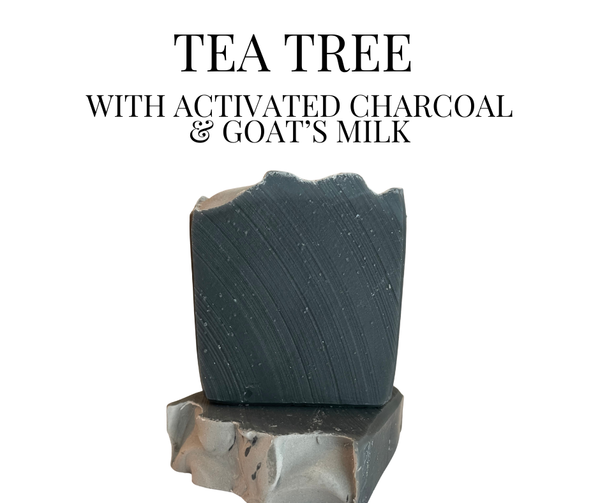 Tea Tree Charcoal & Goat Milk Handmade Soap Bar