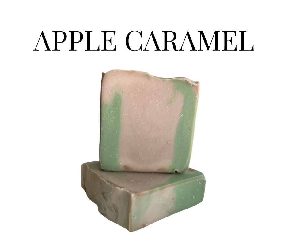 Apple Caramel Handmade Soap – Small Batch | Fall Scented Natural Bar (4 oz)