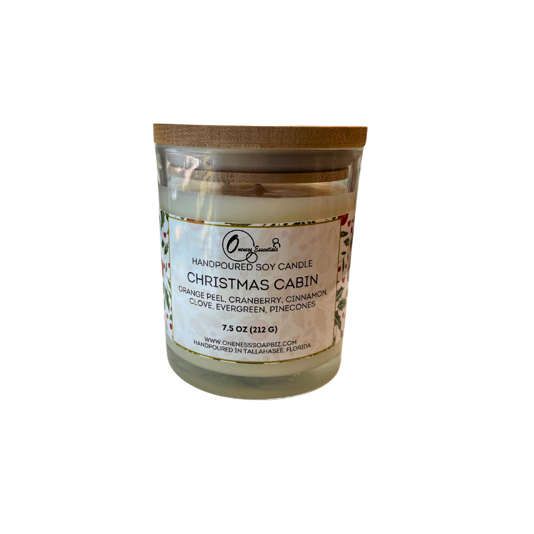 Hand-Poured 7.5 oz Soy Candles in Glass Jar with Bamboo Lid or 4 oz. Tin Candle – Clean-Burning Aromatherapy