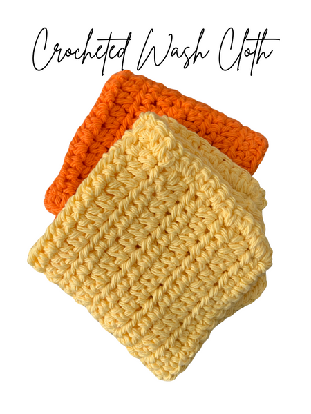 Handmade Cotton Washcloth – Crocheted Bath Accessory for Spa Gift Sets, Gentle Exfoliation & Daily Skincare