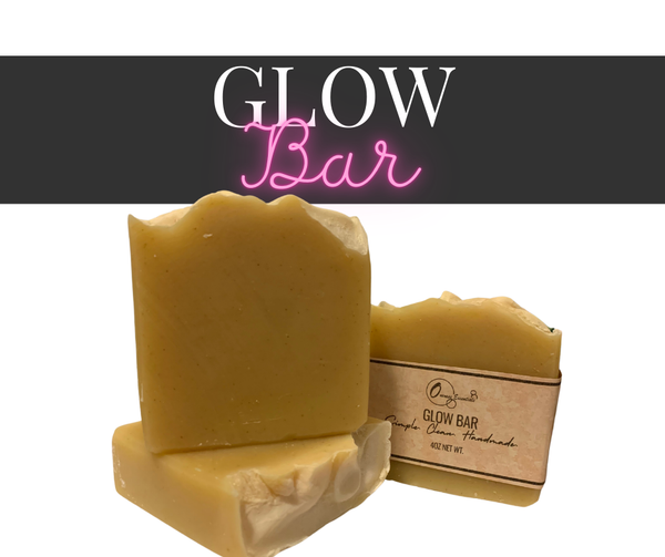 Glow Bar Soap – Turmeric, Carrot & Orange | Handmade Natural Soap with Ginger | 4 oz
