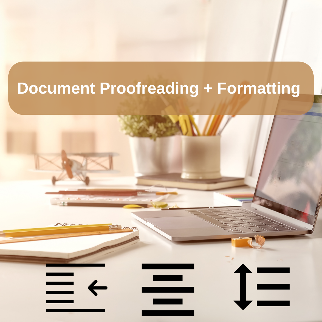 A La Carte - Editing/proofreading and Formatting