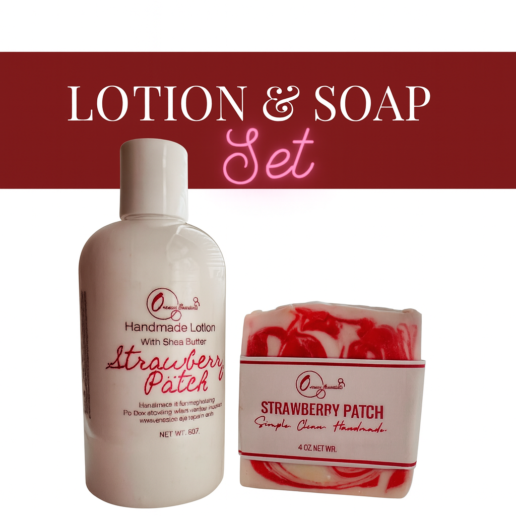 Valentine's Day Gift Sets - Lotion & Soap Set - Optional Candle