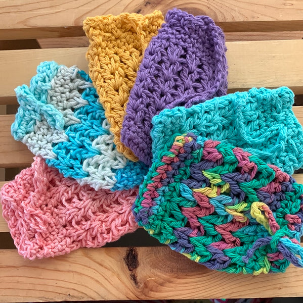 Crocheted Soap Bag, Soap Saver Bags, Crocheted Bath Accessories